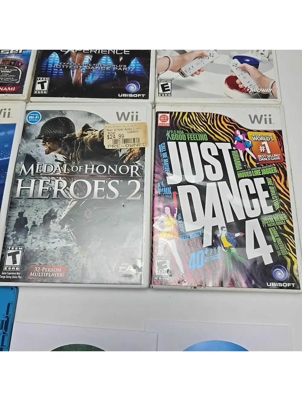 Lot of 9 Nintendo Wii Video Games Mix Call of Duty, Dance...